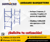 Andamio Tubular Banquetero con estructura en acero negro