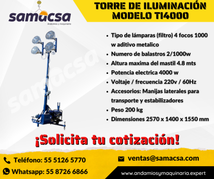 Venta de Torre de iluminación MPOWER