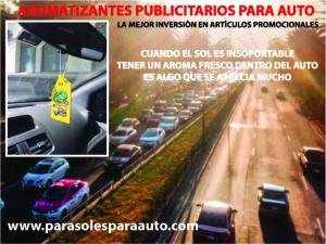 AROMATIZANTES PUBLICITARIOS PARA AUTO IMPRESOS A TODO COLOR