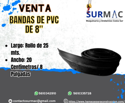 Banda de PVC de 8”